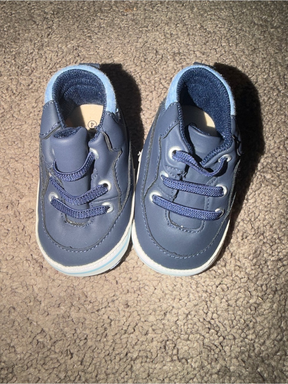 U.S. Polo Assn. Navy and Light Blue Baby Walker Sneakers